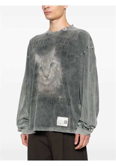 bleached l/s tee man black MAISON MIHARA YASUHIRO | A14LT621BLACK